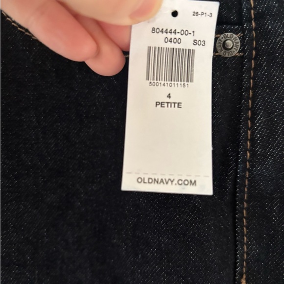 NWT Old Navy Dark wash extra high-rise baby bootcut 4 petite - Picture 2 of 6